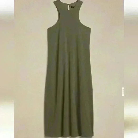 BANANA REPUBLIC HIGH-NECK KNIT KNEE-LENGTH DRESS - Picture 2 of 6